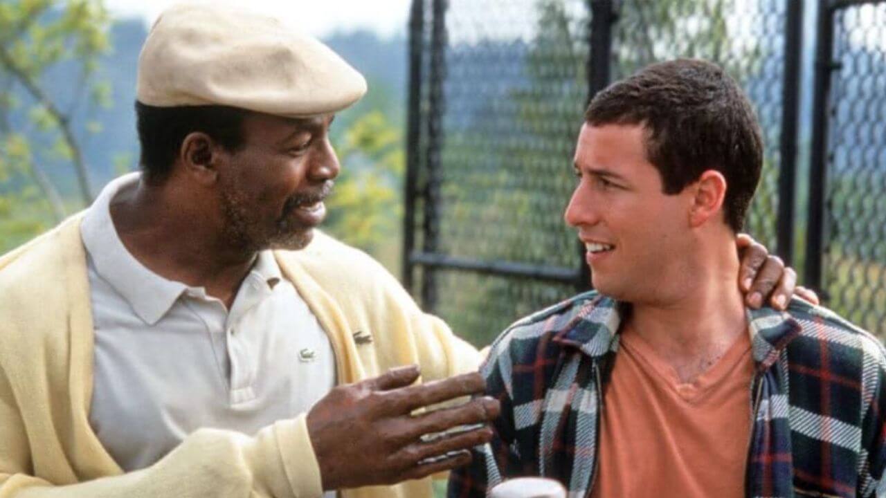 Adam Sandler and Carl Weathers in Happy Gilmore