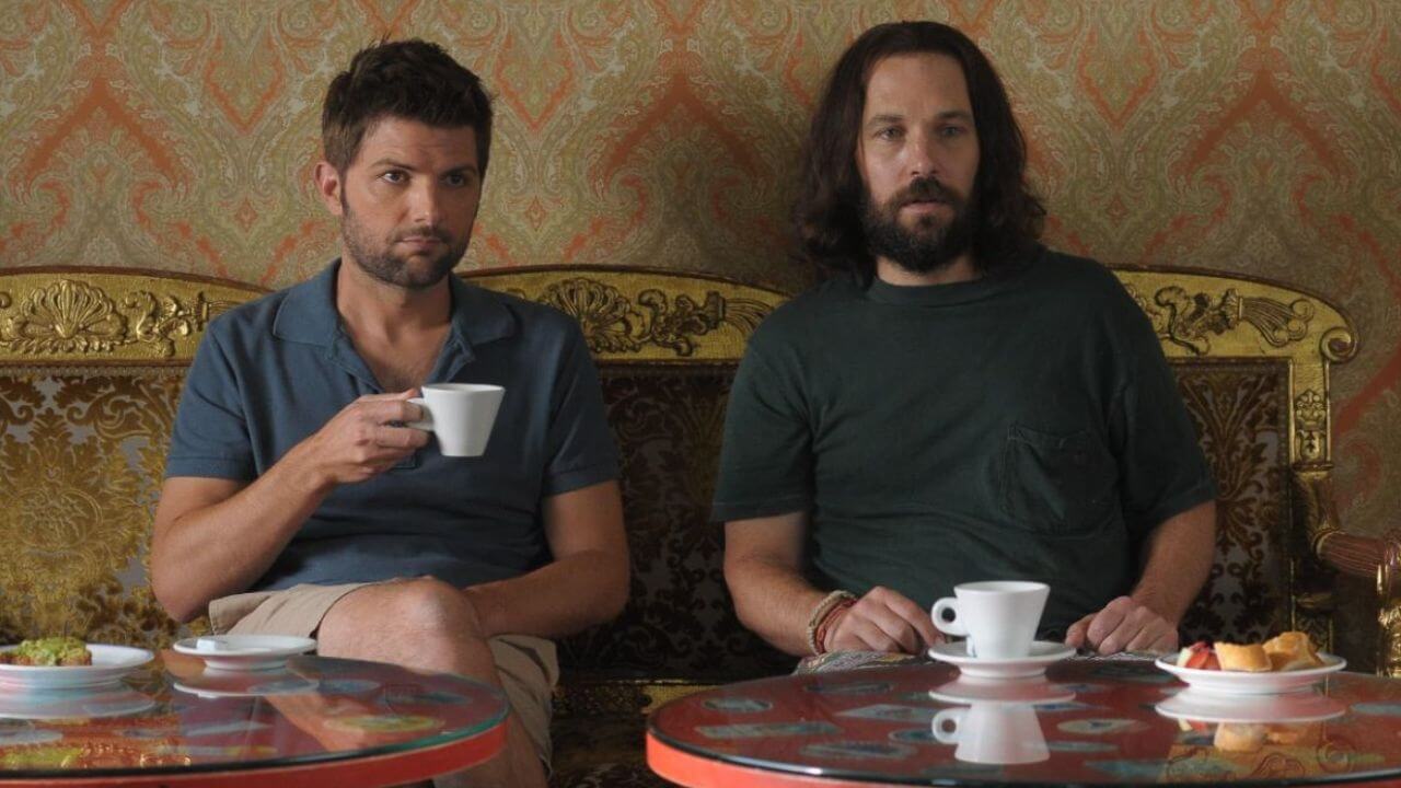 Adam Scott and Paul Rudd in Our Idiot Brother