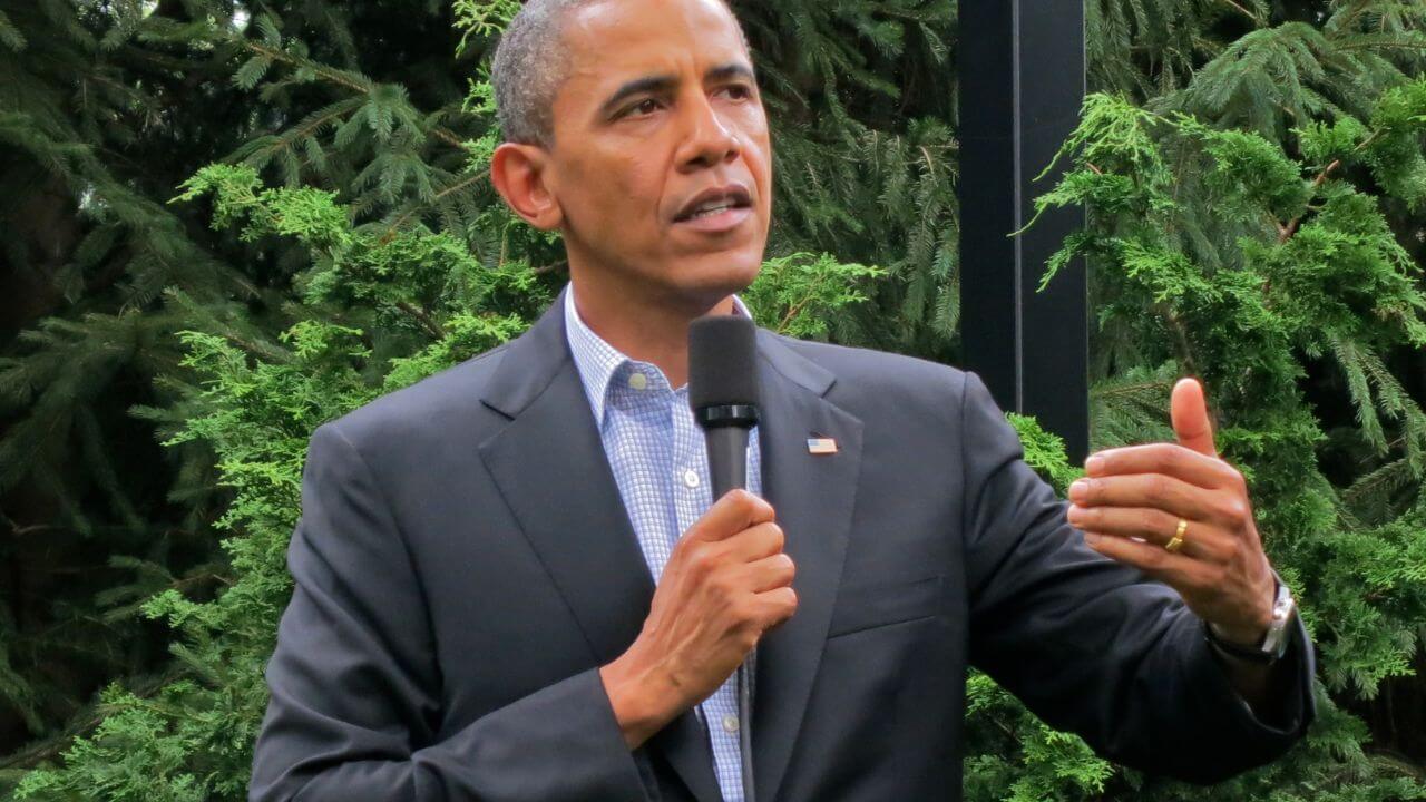 Barack Obama at his Chicago Home