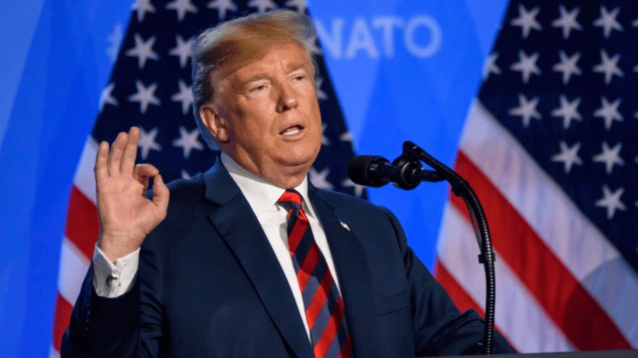 Donald Trump at 2018 NATO Summit