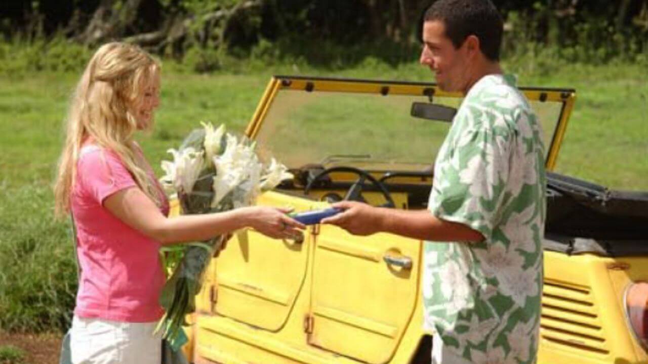 Drew Barrymore and Adam Sandler in 50 First Dates