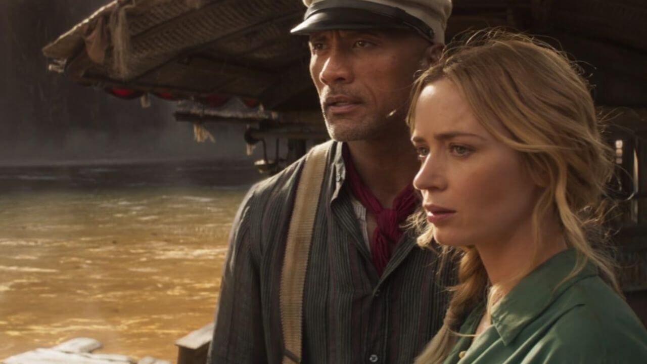 Dwayne Johnson and Emily Blunt in Jungle Cruise