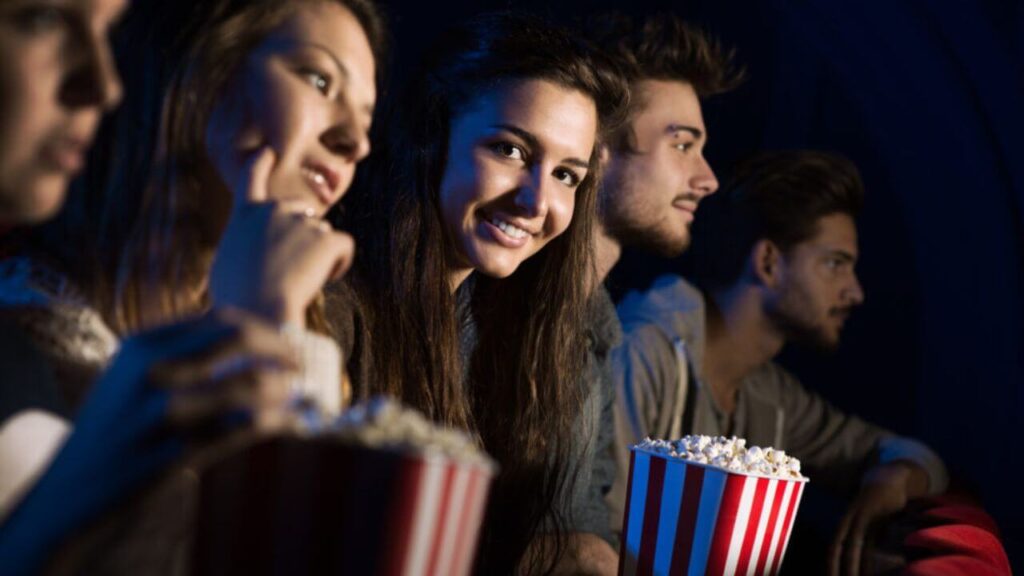 Group of Friends in the Cinema