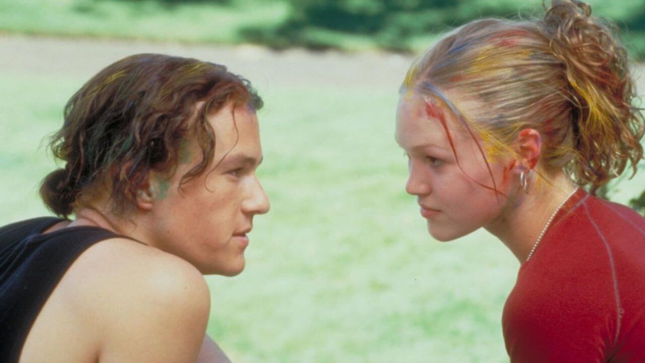 Heath Ledger and Julia Stiles in 10 Things I Hate About You