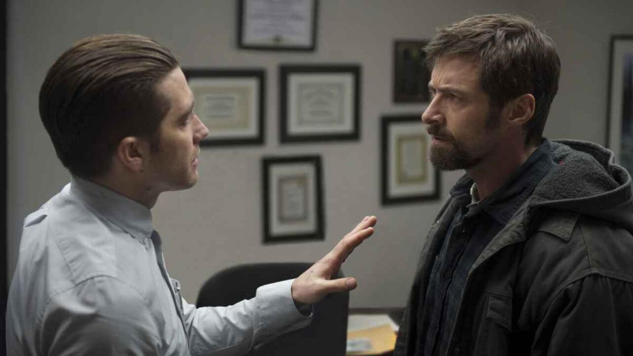 Jake Gyllenhaal and Hugh Jackman. Movie Prisoners 2013