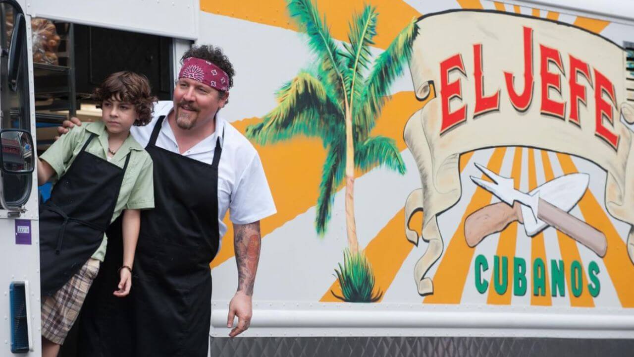 Jon Favreau and Emjay Anthony in Chef