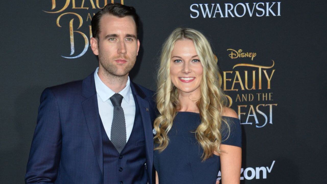 Matthew Lewis & Angela Jones at Disney's Beauty and the Beast Premiere