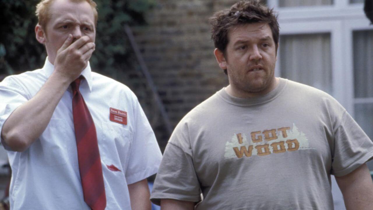 Nick Frost and Simon Pegg in Shaun of the Dead (2004)